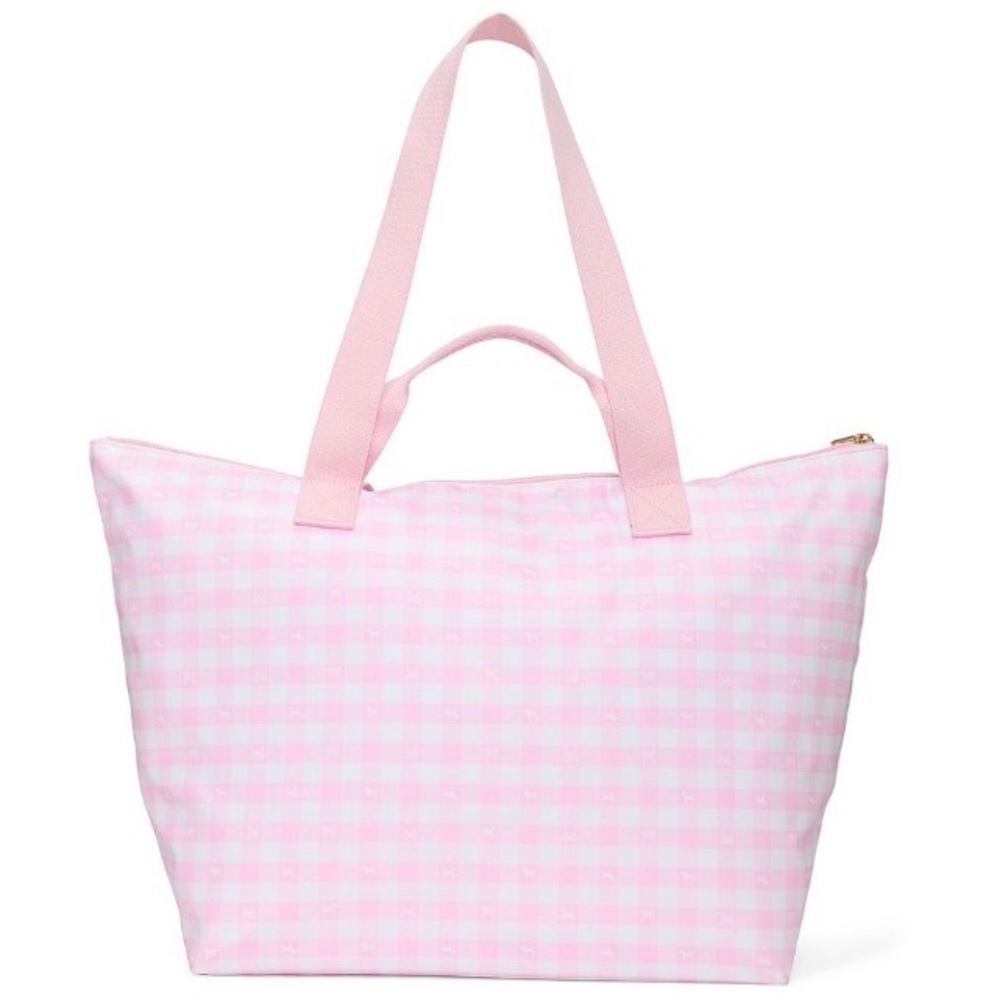 Limited edition PINK Victoria’s Secret x LoveShackFancy Pink Gingham Tote Bag - Picture 2 of 8